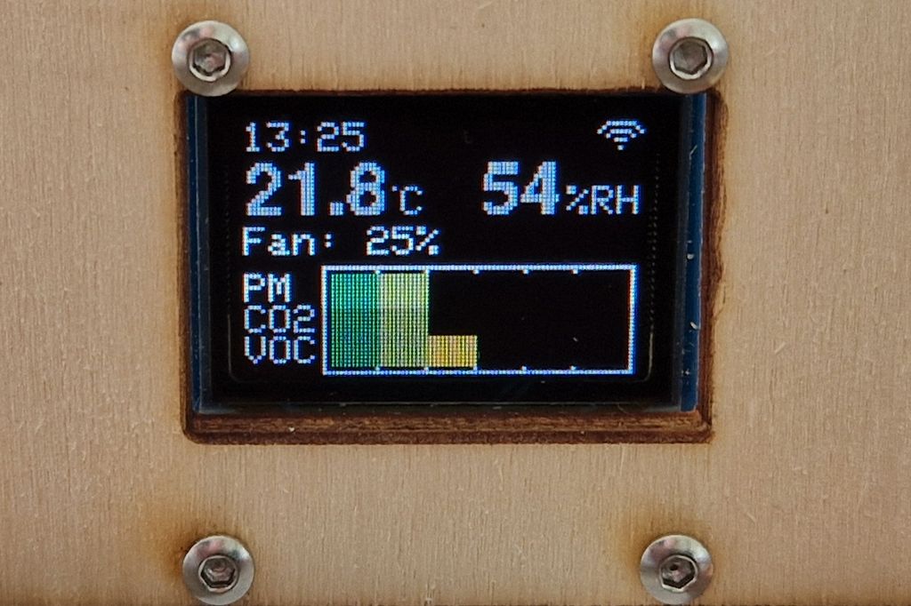 ESP32-S3 for sensor readout, information display and actuation